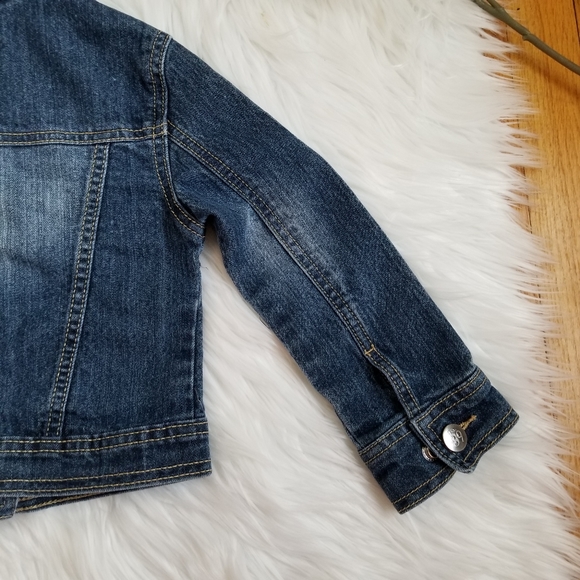 1989 Place Girl's Blue Jeans Jacket, SIZE XS/TP 4. - Picture 8 of 13